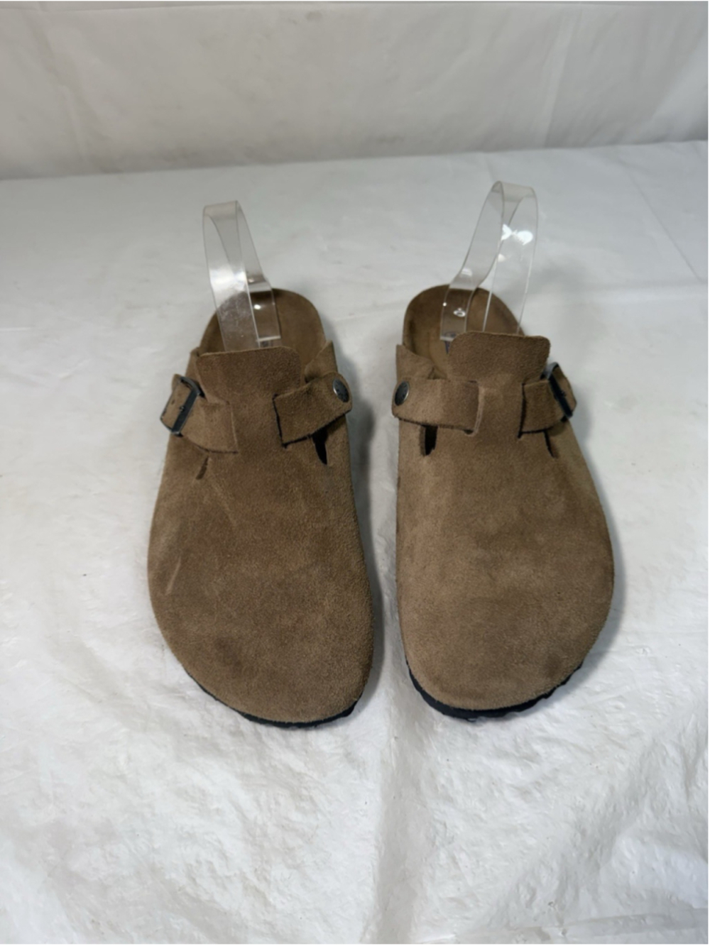 Birkenstock Boston Soft Footbed Suede Leather Slip On Casual Clog size 7 new